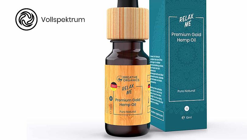 Das Produkt "CBD-Öl 15% Relax Me". Das Produkt "CBD-Öl 15% Relax Me".