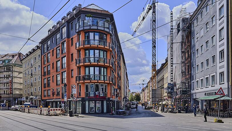 Heimwerk zieht aus dem markanten Eckgeb&auml;ude in der M&uuml;llerstra&szlig;e aus. Die R&auml;umlichkeiten mitten im Glockenbachviertel haben aber bereits neue Mieter.