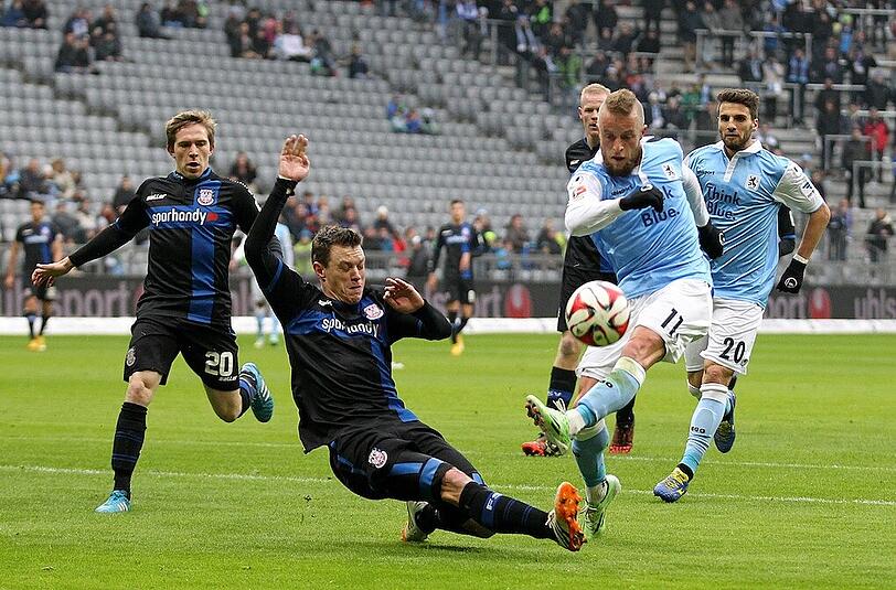 Das Hinspiel gewann der FSV Frankfurt beim TSV 1860 mit 2:0.
