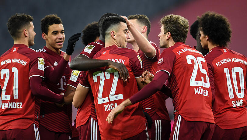 Jubelnde Bayern-Stars: Die wird es wohl auch am Ende der Saison zu sehen geben.