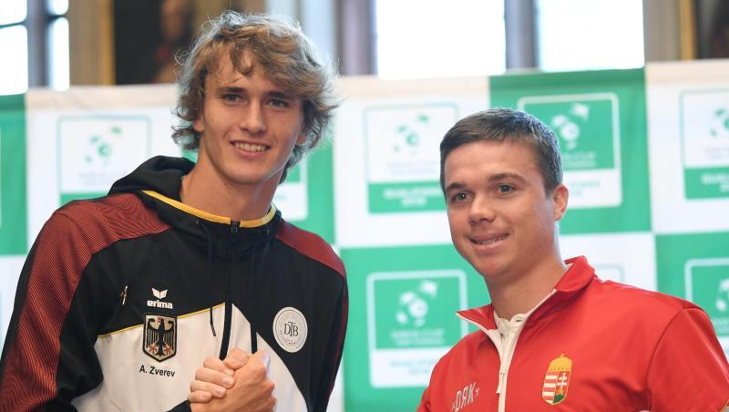 Alexander Zverev (l) trifft auf Peter Nagy aus Ungarn. Alexander Zverev (l) trifft auf Peter Nagy aus Ungarn.