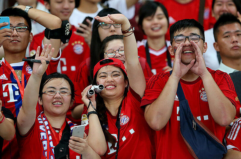Der FC Bayern hat auch in China viele Fans.