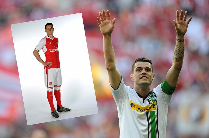 Nach vier Jahren bei Borussia Mönchengladbach wechsel Granit Xhaka im Sommer zu Arsenal London.