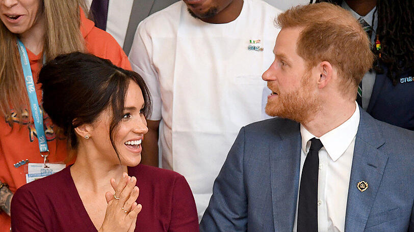 Prinz Harry und Herzogin Meghan bei einem Auftritt im Oktober
