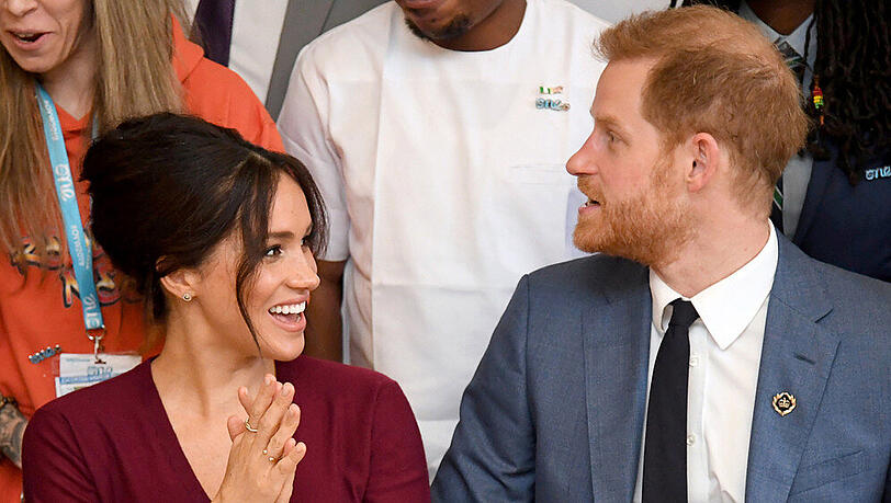 Prinz Harry und Herzogin Meghan bei einem Auftritt im Oktober