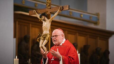 Kardinal Reinhard Marx hält einen Gottesdienst. Foto: Erzbistum München Und Freising/Erzbistum München und Freising/dpa