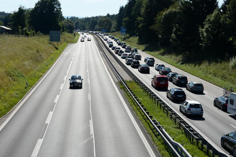 Die Bilder von der Blechlawine auf der A8
