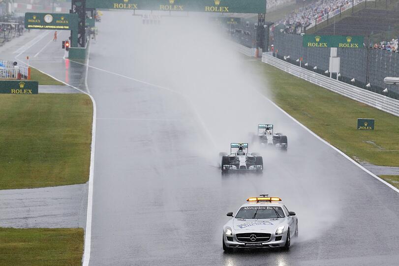 Die Bilder vom irren Regen-Rennen in Suzuka.