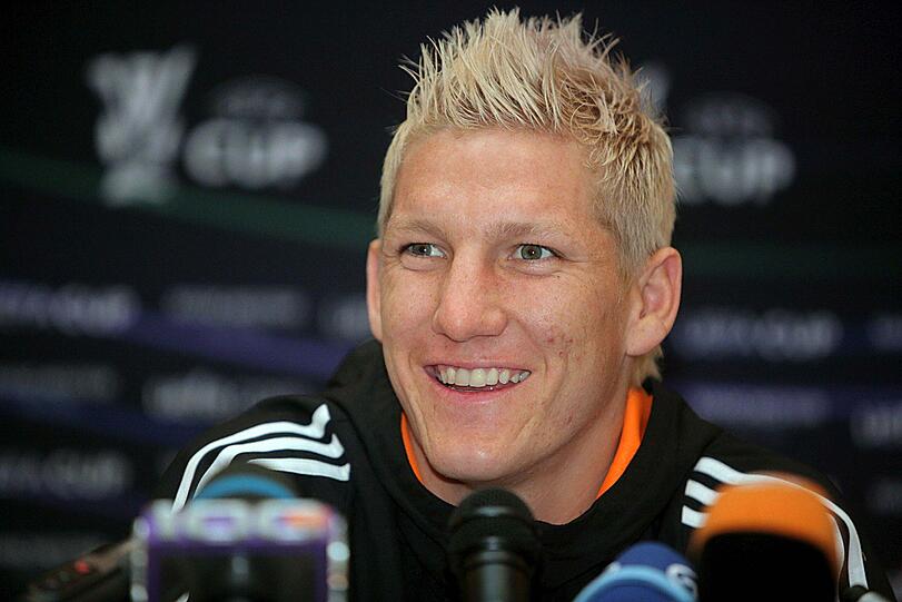 Und optisch hat Schweinsteiger im Laufe der Jahre einige Veränderungen durchgemacht - mal blond und stachelig...