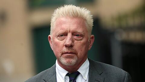 Boris Becker am 29. April wenige Stunden vor seiner Inhaftierung.