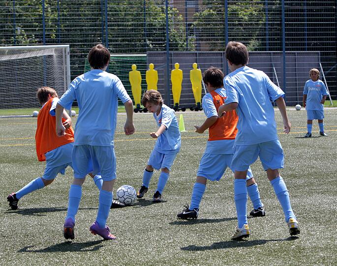 Am Vormittag wurden die Grundlagen trainiert &ndash; mal mit, mal ohne Ball. Die Bilder vom Fielmann-Camp beim TSV 1860