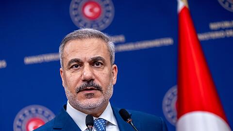 Au&szlig;enminister Hakan Fidan sieht den "Mekka-Verteidigungspakt" als historischen Meilenstein. (Archivbild)