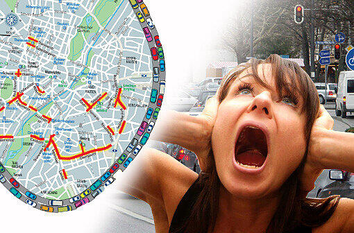 Welche Straßen sind in München besonders laut? Wohnen Sie in einer Gegend mit hoher Lärmbelastung? Klicken Sie durch den Stadtplan!