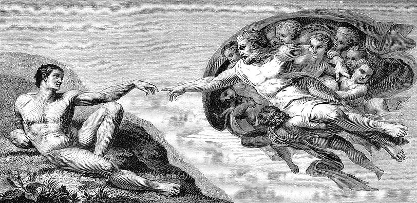 Ist Gott Rechtshänder? Auf Michelangelos Gemälde in der Sixtinischen Kapelle streckt Gott die rechte Hand aus. Adam streckt ihm die Linke entgegen. Zufall? Auf jeden Fall war der Maler höchstpersönlich Linkshänder. Doch malte Michelangelo mit rechts und versteckte seine Linkshändigkeit, denn in der Kirche war das verpönt. Die linke Seite galt als die des Teufels. Ist Gott Rechtshänder? Auf Michelangelos Gemälde in der Sixtinischen Kapelle streckt Gott die rechte Hand aus. Adam streckt ihm die Linke entgegen. Zufall? Auf jeden Fall war der Maler höchstpersönlich Linkshänder. Doch malte Michelangelo mit rechts und versteckte seine Linkshändigkeit, denn in der Kirche war das verpönt. Die linke Seite galt als die des Teufels.