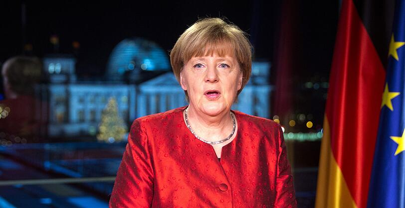 Angela Merkel bei ihrer traditionellen Neujahrsansprache.
