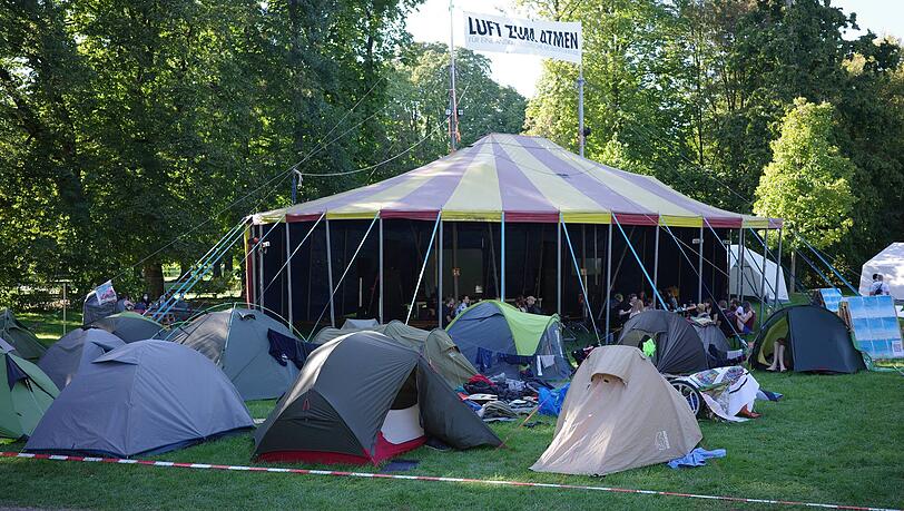 IAA 2023: Blick ins Mobilitätswendecamp im Luitpoldpark.