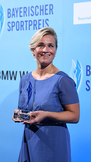 Biathletin und Langläuferin Verena Bentele.