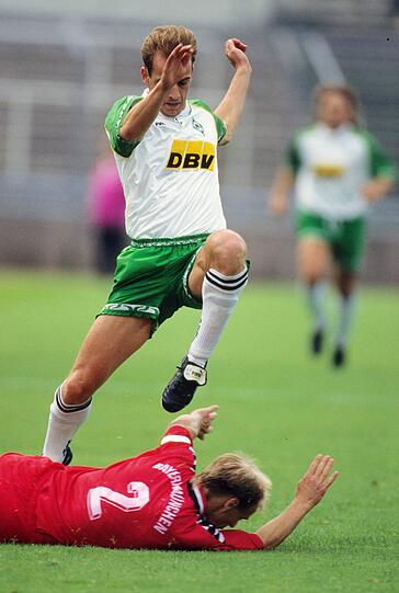 1994/95: So erfolgreich geht für die Bayern-Amateure die nächste Pokalsaison weiter. In der ersten Runde besiegen sie Werder Bremen mit 2:1.