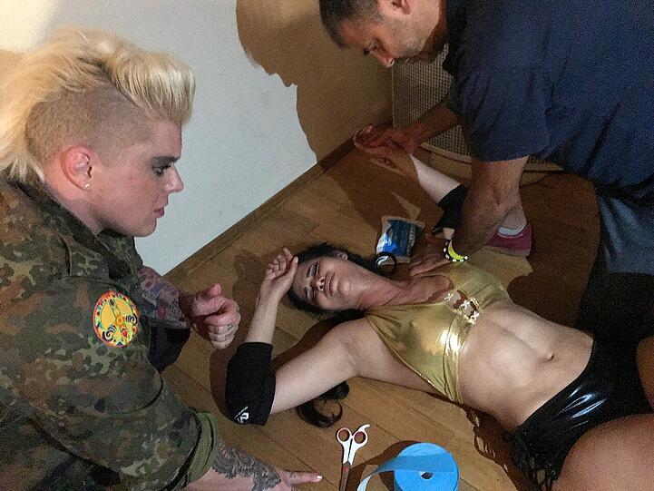 Frauen-Wrestling: Micaela Schäfer verletzte sich beim Kampf gegen Alpha Female