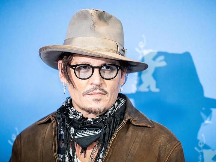 Schauspieler Johnny Depp in Berlin.