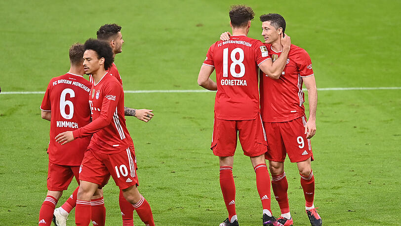 Die Bayern feierten am Samstag einen furiosen Kantersieg gegen Borussia Mönchengladbach.