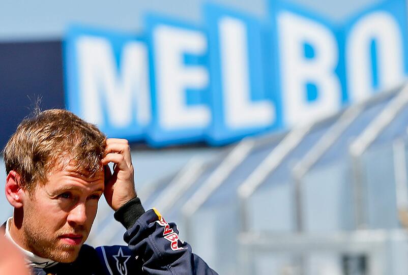 Verkorkster Auftakt in Melbourne: Für Sebastian Vettel und Red Bull läuft der Start in die Saison nicht gut.