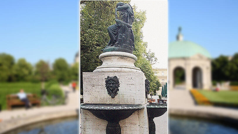 20 Uhr im Hofgarten: Die Sonne scheint noch, aber der Brunnen läuft nicht mehr. 20 Uhr im Hofgarten: Die Sonne scheint noch, aber der Brunnen läuft nicht mehr.