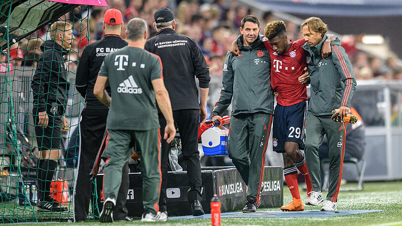 KINGSLEY COMAN, NOTE 2: Ganz bitter: Der Franzose musste verletzt raus nach einem Brutalo-Foul von Schulz. Es hat wohl wieder Comans linkes Sprunggelenk erwischt. Bis dahin war der Außenstürmer einer der Besten.