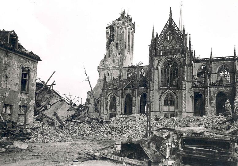 Beschwerlicher Wiederaufbau: Die Innenstadt von Wesel wurde im Krieg zu 97 Prozent zerstört. Beschwerlicher Wiederaufbau: Die Innenstadt von Wesel wurde im Krieg zu 97 Prozent zerstört.