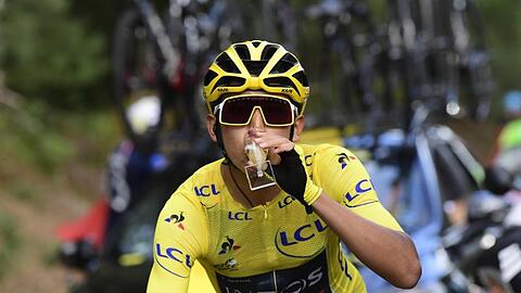 Titelverteidiger bei der Tour de France: Der Kolumbianer Egan Bernal.