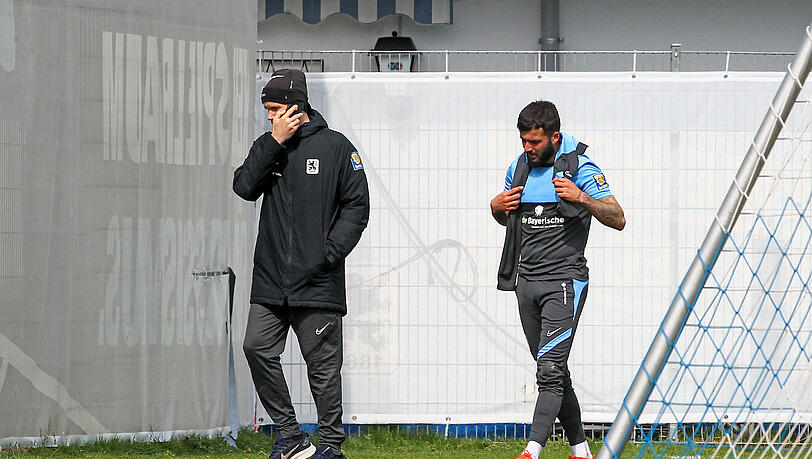 Keanu Staude musste das Training am Mittwoch vorzeitig abbrechen.
