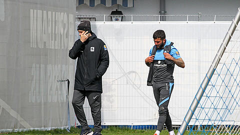 Keanu Staude musste das Training am Mittwoch vorzeitig abbrechen.