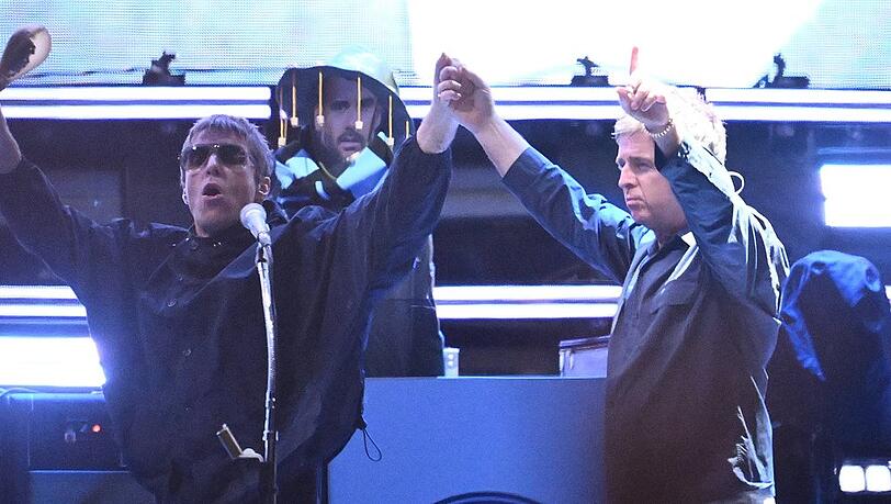 Liam und Noel Gallagher Ende Oktober bei einem Auftritt in Melbourne.