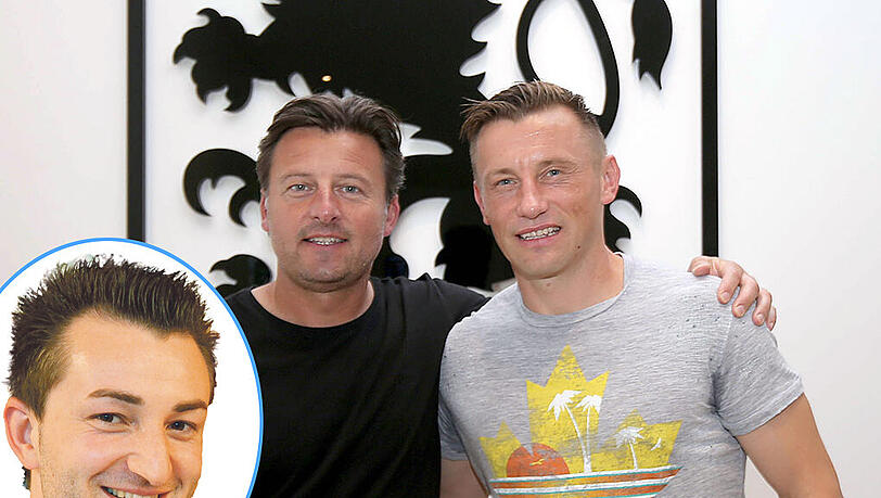 AZ-Reporter Matthias Eicher (l) über die erstklassigen Transfers des TSV 1860 München. Im Bild: Neuzugang Ivica Oliæ (r) mit Trainer Kosta Runjaic. AZ-Reporter Matthias Eicher (l) über die erstklassigen Transfers des TSV 1860 München. Im Bild: Neuzugang Ivica Oliæ (r) mit Trainer Kosta Runjaic.