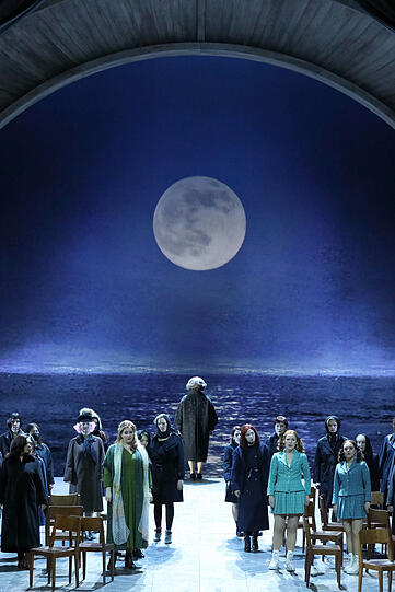 Aufnahme von "Peter Grimes" im Nationaltheater.