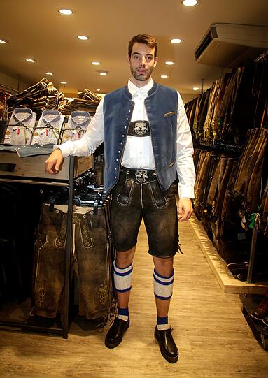 Lederhosen-Premiere für Markus Lauridsen