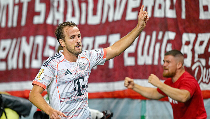 Harry Kane verschoss gegen Wehen Wiesbaden seinen ersten Pflichtspiel-Elfmeter seit drei Jahren, war am Ende aber trotzdem Matchwinner.