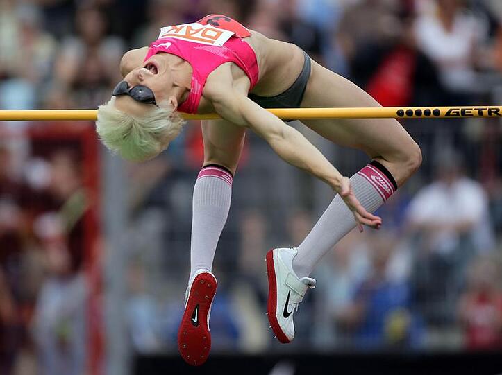 Sie will am Donnerstag in einer Woche in Berlin wieder jubeln: Hochspringerin Ariane Friederich gilt als Topfavoritin.