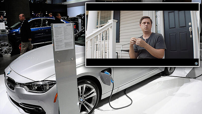 BMW macht sich über die lange Wartezeit auf das Tesla Model 3 lustig. Wer nicht warten will, soll einfach einen BMW fahren. BMW macht sich über die lange Wartezeit auf das Tesla Model 3 lustig. Wer nicht warten will, soll einfach einen BMW fahren.