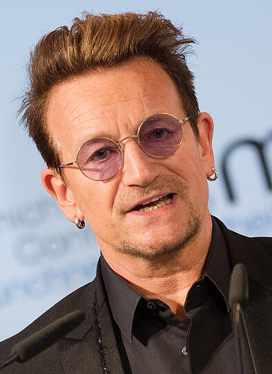 Platz 6: Sänger Bono spielte mit seiner Band U2 118 Millionen US-Dollar ein.