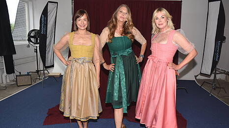 Kathrin Anna Stahl, Nicole Belstler-Boettcher und Saskia Valencia bei dem VIP-Get-Together in M&uuml;nchen.