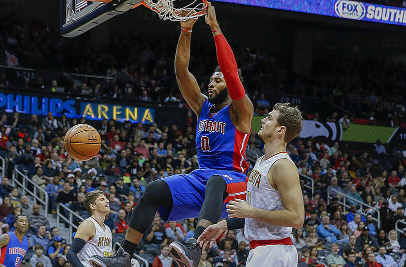 Er kann auch anders: Andre Drummond von den Detroit Pistons.