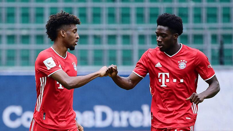 Können gegen Barcelona auflaufen: Kingsley Coman und Alphonso Davies. Können gegen Barcelona auflaufen: Kingsley Coman und Alphonso Davies.