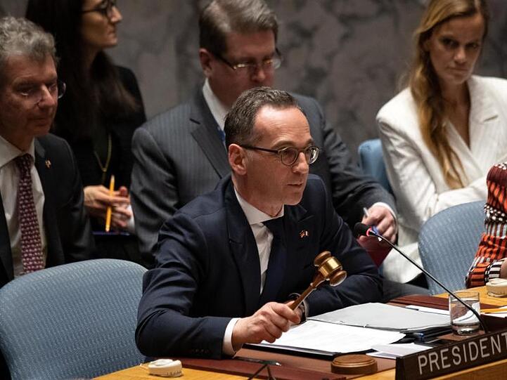 Bundesaußenminister Maas eröffnet eine Sitzung des UN-Sicherheitsrates in New York und mahnte dabei neue Anstrengungen für eine globale atomare Abrüstung an.