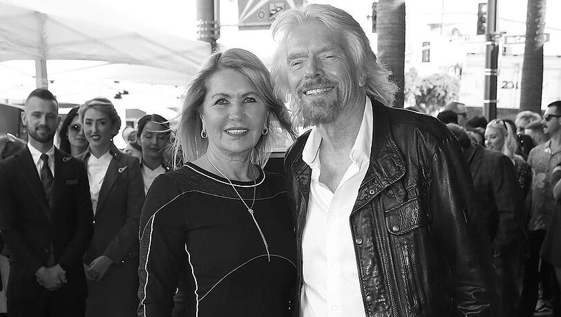 Richard Branson und Ehefrau Joan im Jahr 2018.