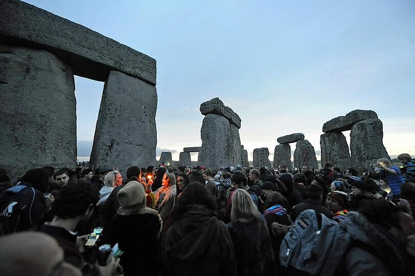 Sommersonnenwende am Stonehenge - die Bilder.