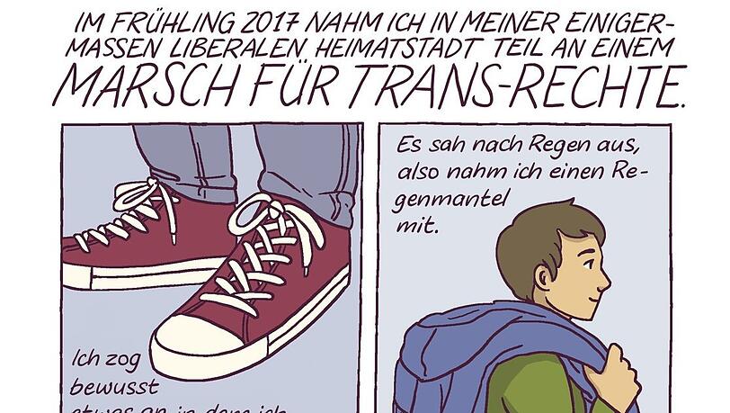 Eine Seite aus der Graphic Novel. Eine Seite aus der Graphic Novel.