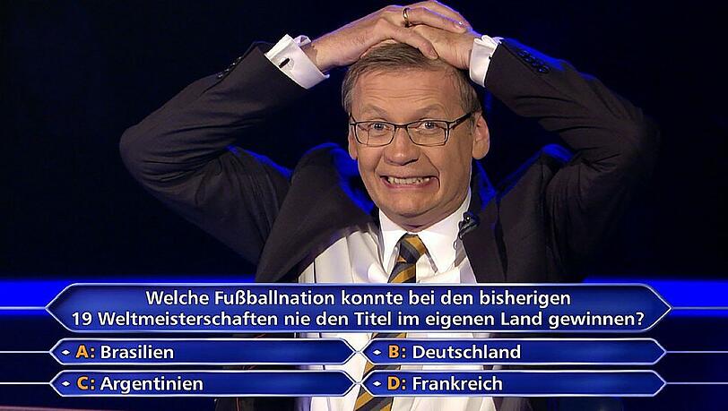 Günther Jauch verzweifelt über Waldemar Hartmanns Antwort