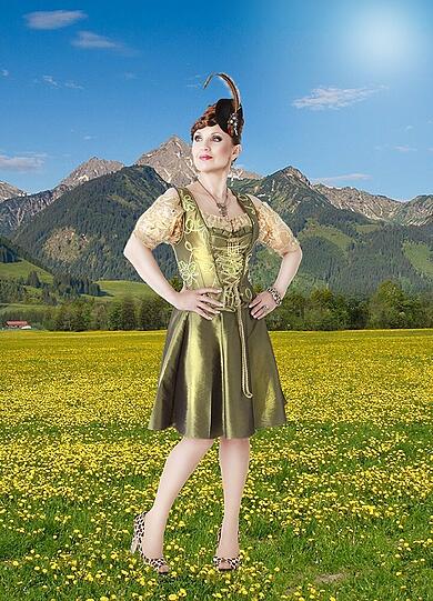 Das Dirndl im 21. Jahrhundert: Die Kreationen von Angelika Zwerenz sind sexy, schrill und opulent. Sehen Sie die DIRNDLPUNK-Mode in der Bilderstrecke.