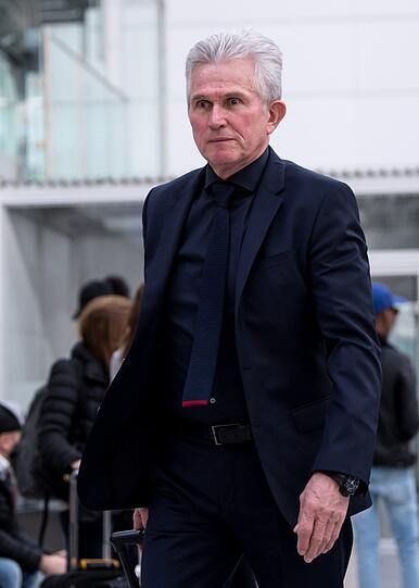 Jupp Heynckes am Münchner Flughafen.